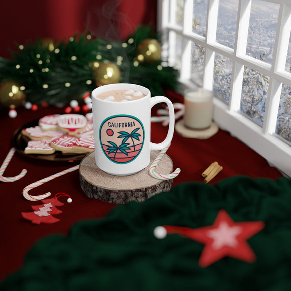 California Mug, Ceramic California Mug, California Coffee Mug