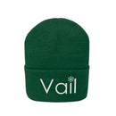 Vail, Colorado Knit Beanie - Adult Embroidered Snowflake Vail Knit Hat-14