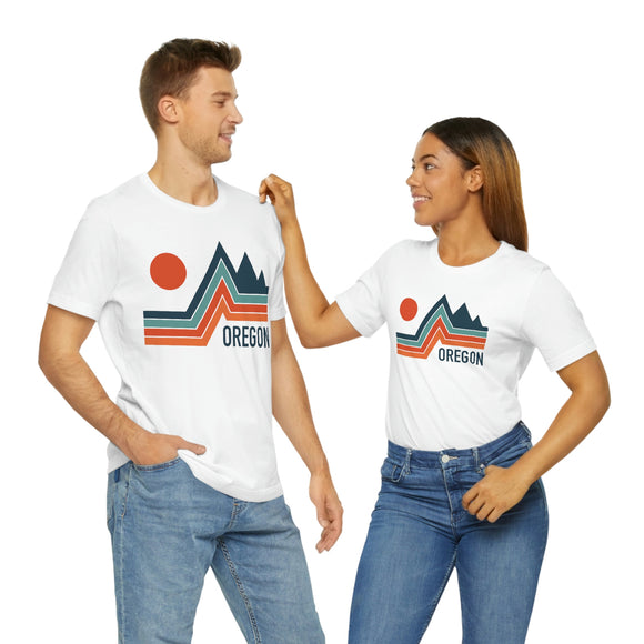 Oregon T-Shirt - Retro Mountain Unisex Oregon Shirt