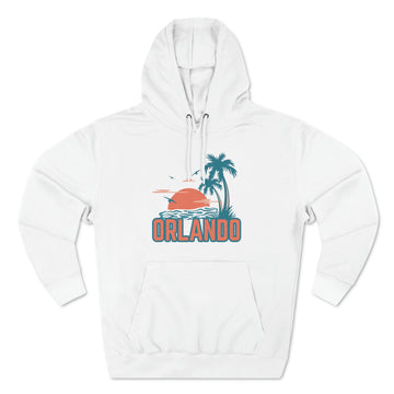 Buy white Premium Orlando, Florida Hoodie - Palm Tree Unisex Sweatshirt