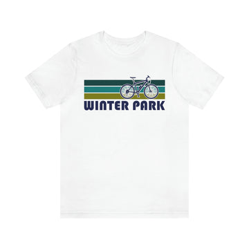 Buy white Winter Park T-Shirt - Retro Mountain Bike Adult Unisex Winter Park, Colorado T Shirt