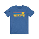 Charleston, South Carolina T-Shirt - Retro Sunrise Adult Unisex Charleston T Shirt-1