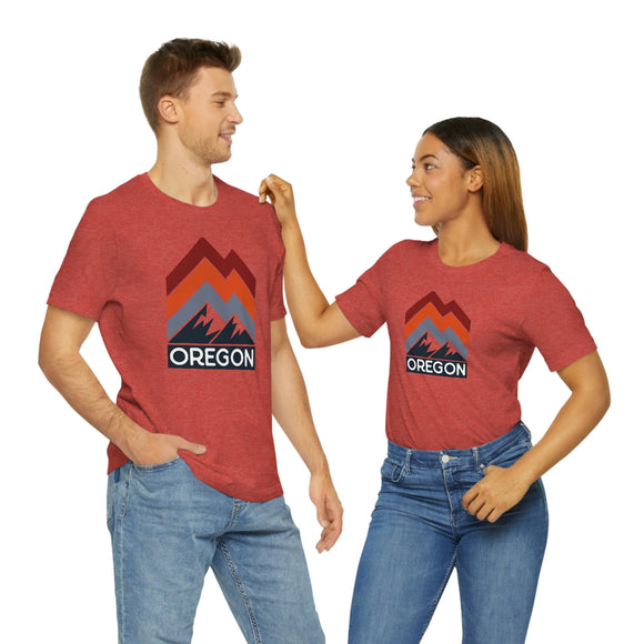 Oregon T-Shirt - Retro Mountain Unisex Oregon Shirt