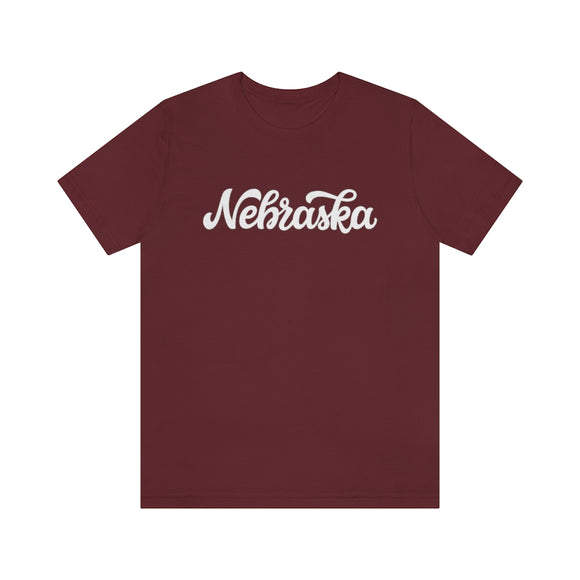 Nebraska T-Shirt - Hand Lettered Unisex Nebraska Shirt
