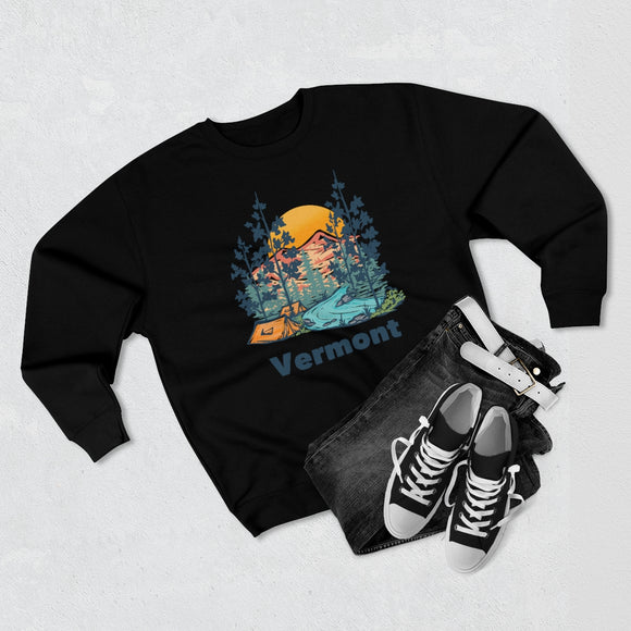 Premium Vermont Sweatshirt - Unisex Premium Crewneck Vermont Sweatshirt