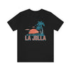 La Jolla, California T-Shirt - Retro Palm Tree & Beach Unisex La Jolla Shirt