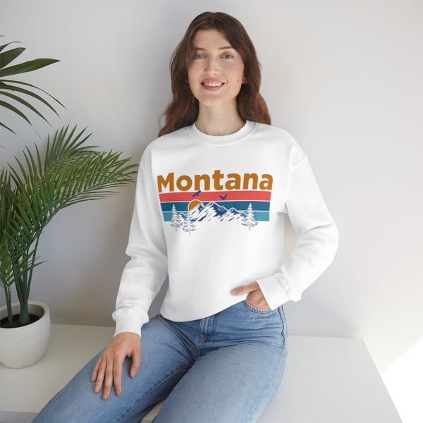Montana Sweatshirt - Mountain & Birds Unisex
