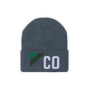 Colorado Beanie - Adult Embroidered Retro Green Colorado Knit Hat-9