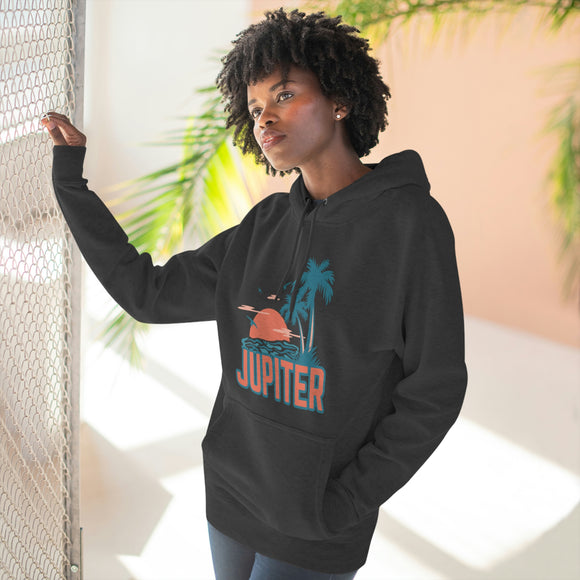Premium Jupiter, Florida Hoodie - Palm Tree Unisex Sweatshirt