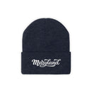 Maryland Beanie - Adult Hand Lettered Embroidered Maryland Knit Hat-1