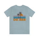 Del Mar, California T-Shirt - Retro Palm Tree Unisex Del Mar Shirt-28