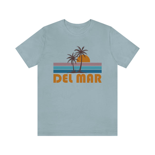 Del Mar, California T-Shirt - Retro Palm Tree Unisex Del Mar Shirt