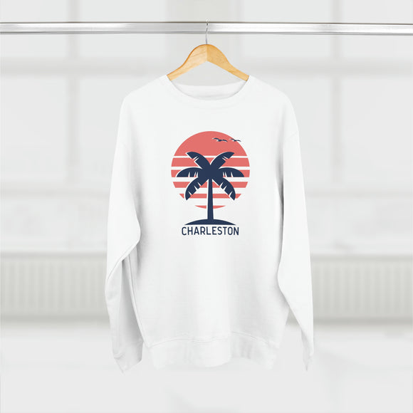 Premium Charleston, South Carolina Crewneck Sweatshirt - Retro Unisex Sweatshirt