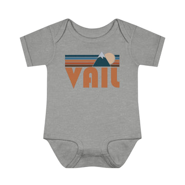 Buy heather Vail Baby Bodysuit - Retro Mountain Vail, Colorado Baby Bodysuit