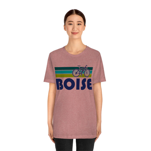 Boise T-Shirt - Retro Mountain Bike Adult Unisex Boise, Idaho T Shirt