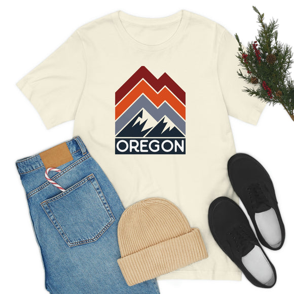 Oregon T-Shirt - Retro Mountain Unisex Oregon Shirt