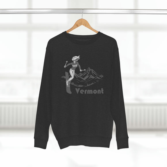 Premium Vermont Crewneck Sweatshirt - Retro Unisex Sweatshirt