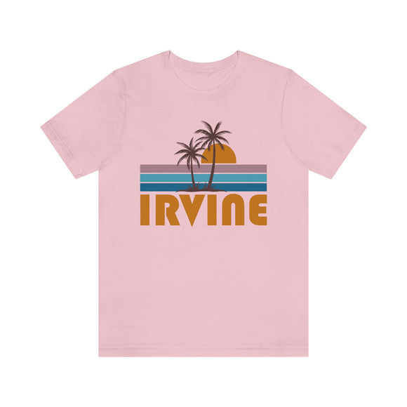 Irvine, California T-Shirt - Retro Palm Tree Unisex Irvine Shirt