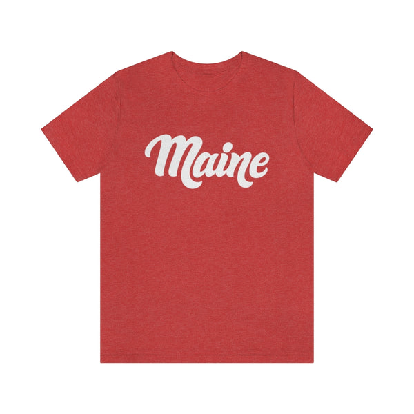 Maine T-Shirt - Hand Lettered Unisex Maine Shirt