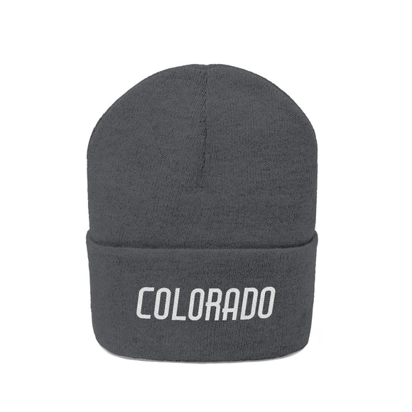Colorado Beanie - Adult Embroidered Colorado Knit Hat