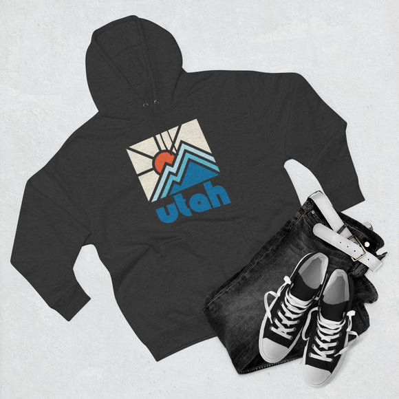 Premium Utah Hoodie - Min Mountain Unisex Sweatshirt