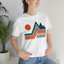 Vermont T-Shirt - Retro Mountain Unisex Vermont Shirt-15