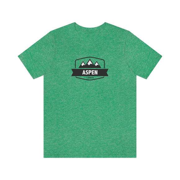 Aspen, Colorado T-Shirt - Altitude Badge Unisex Aspen Shirt