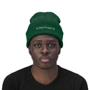 Vermont Knit Beanie - Adult Embroidered Snowflake Vermont Knit Hat-15