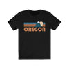 Oregon T-Shirt - Retro Mountain Adult Unisex Oregon T Shirt