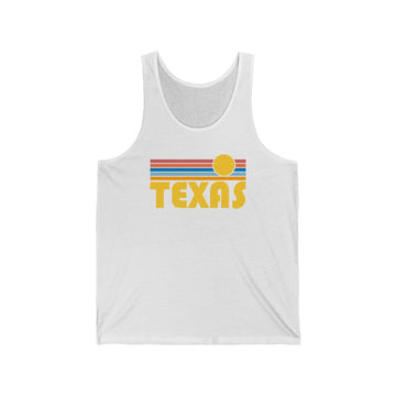 Texas Tank Top - Unisex Texas Tank Top Retro Sun - 0