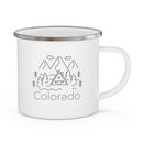 Colorado Camp Mug - Retro Enamel Camping Colorado Mug-3