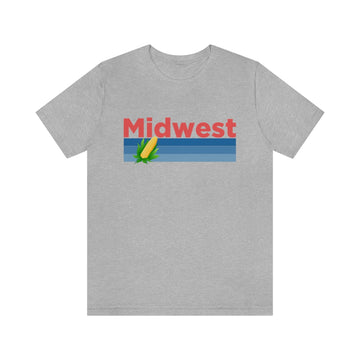 Buy athletic-heather Midwest T-Shirt - Retro Corn Unisex Midwest Shirt