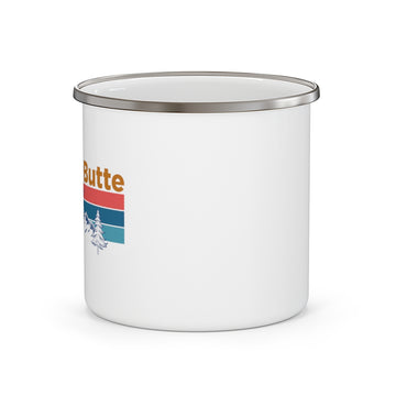 Crested Butte, Colorado Camp Mug - Mountain Sunset Enamel Campfire Crested Butte Mug - 0