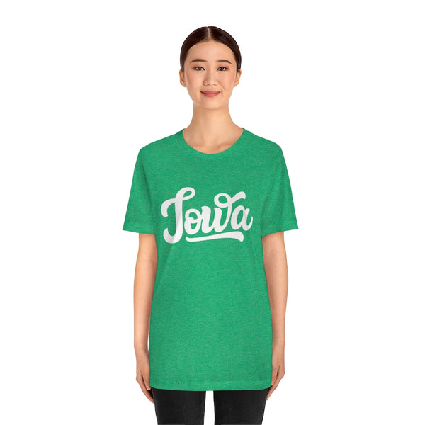 Iowa T-Shirt - Hand Lettered Unisex Iowa Shirt