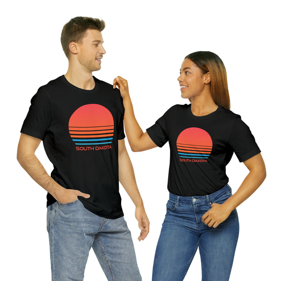 South Dakota T-Shirt - Retro 80s Unisex South Dakota Shirt
