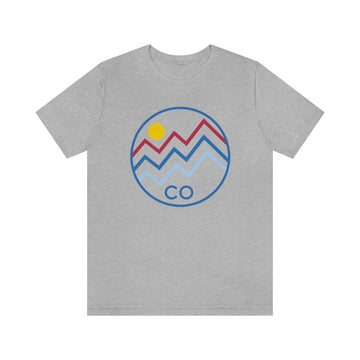 Buy athletic-heather Colorado T-Shirt - Retro Unisex Colorado T Shirt