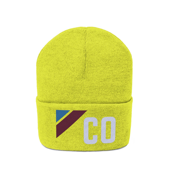 Copy of Colorado Beanie - Adult Embroidered Retro Sunset Colorado Knit Hat
