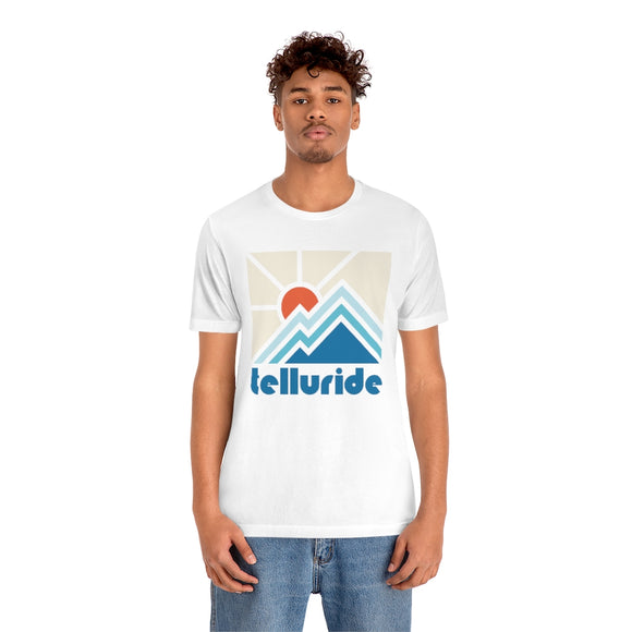 Telluride Shirt, Colorado Retro T-Shirt, Colorful Colorado tee, Telluride Mountain Shirt