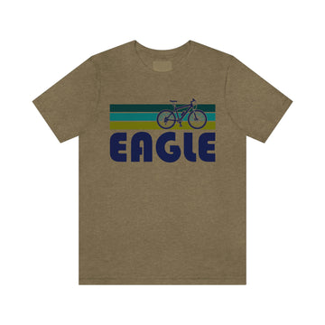 Buy heather-olive Eagle T-Shirt - Retro Mountain Bike Adult Unisex Eagle, Colorado T Shirt
