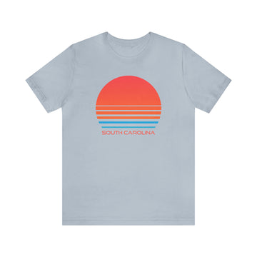 Buy light-blue South Carolina T-Shirt - Retro 80s Unisex South Carolina Shirt