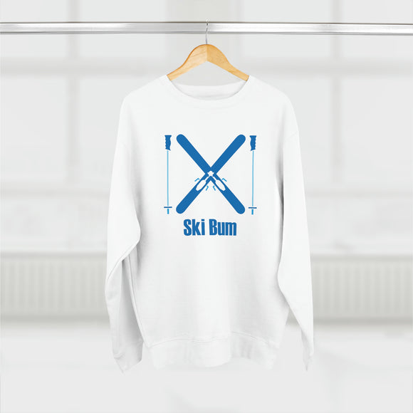 Premium Ski Bum Crewneck Sweatshirt - Retro Unisex Sweatshirt