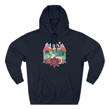 Buy navy Premium Idaho Hoodie - Boho Unisex Sweatshirt