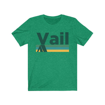 Buy heather-kelly Vail, Colorado T-Shirt - Retro Camping Adult Unisex Vail T Shirt