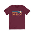 Oregon T-Shirt - Retro Mountain Adult Unisex Oregon T Shirt-7