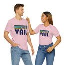 Vail T-Shirt - Retro Mountain Bike Adult Unisex Vail, Colorado T Shirt-63