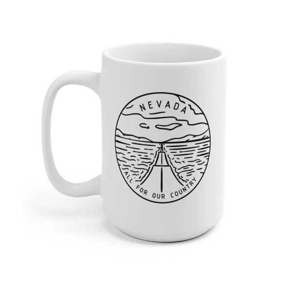 Nevada Mug - State Design White Ceramic Nevada Mug (11oz & 15oz)