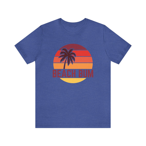 Beach Bum T-Shirt - Retro Palm Tree Unisex Beach Bum Shirt