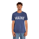 Maine T-Shirt - Paint Text Unisex Maine Shirt-15