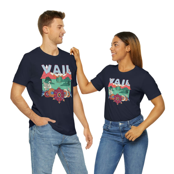 Vail Shirt, Colorado Retro T-Shirt, Hippie Style Colorado tee, Vail Mountain Shirt