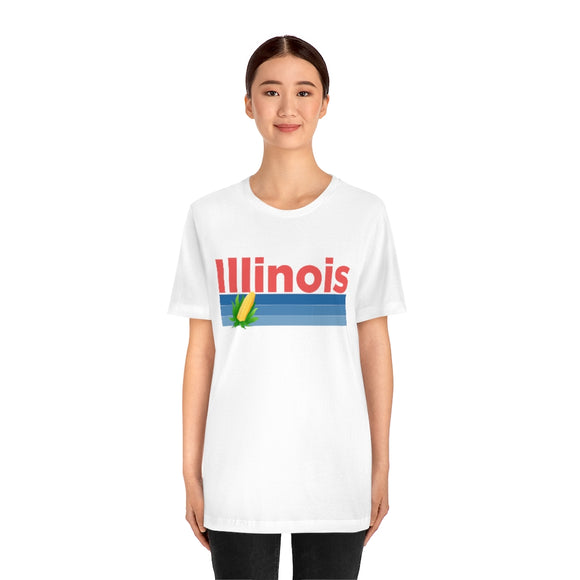 Illinois T-Shirt - Retro Corn Unisex Illinois Shirt